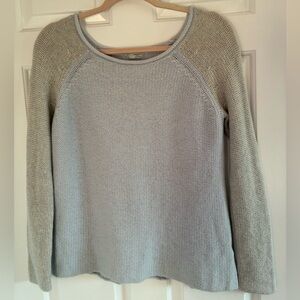 Halogen 100% Cashmere Light Gray Crew Neck Sweater Small
